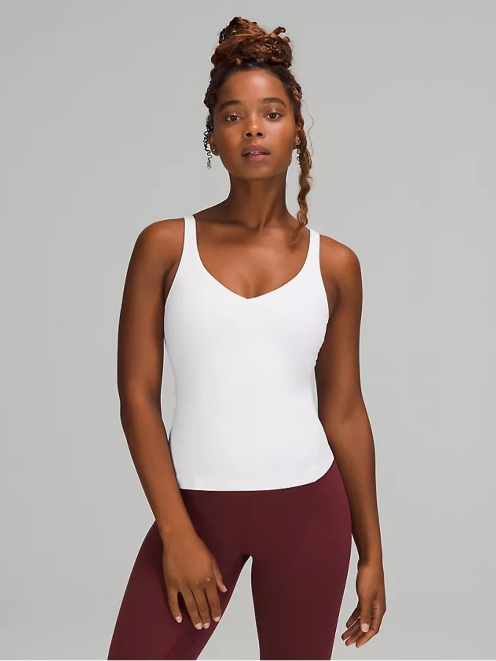 Lululemon Align™ Waist-Length Tank Top - White, Size 10